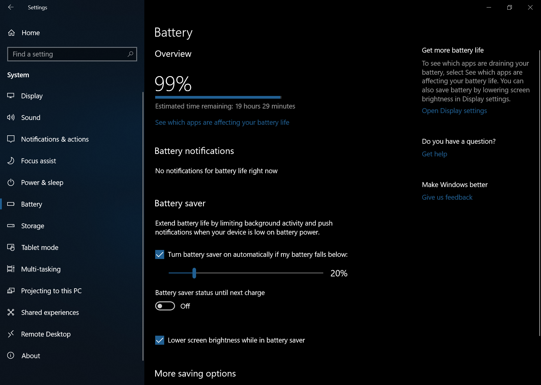 Lenovo Miix 630 Battery Life and Options