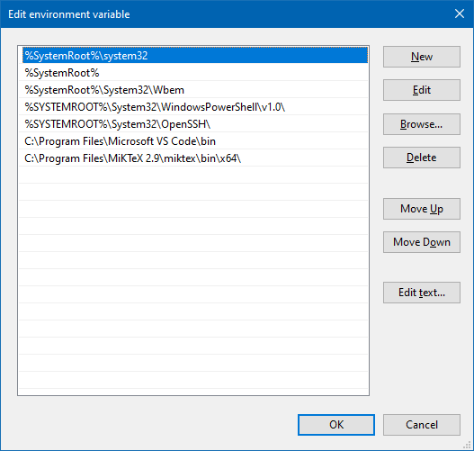 MiKTeX PATH