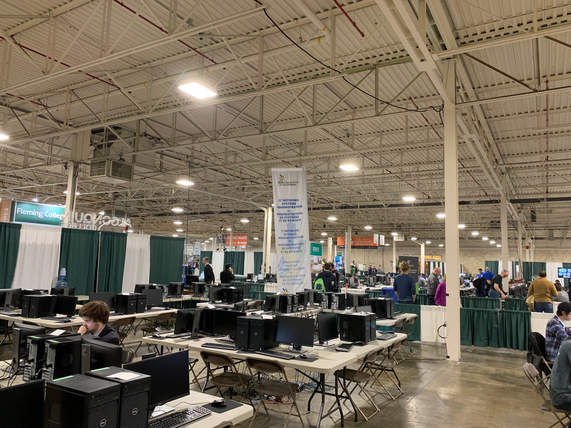 Skills Ontario 2019 Competition. IT Network Systems Administration competition area.